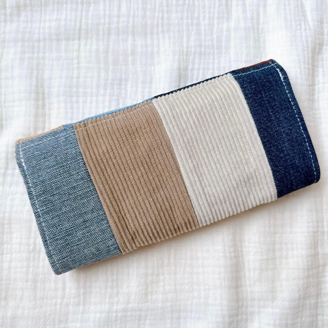 K*だ様 ハンドメイド　デニムリメイク長財布