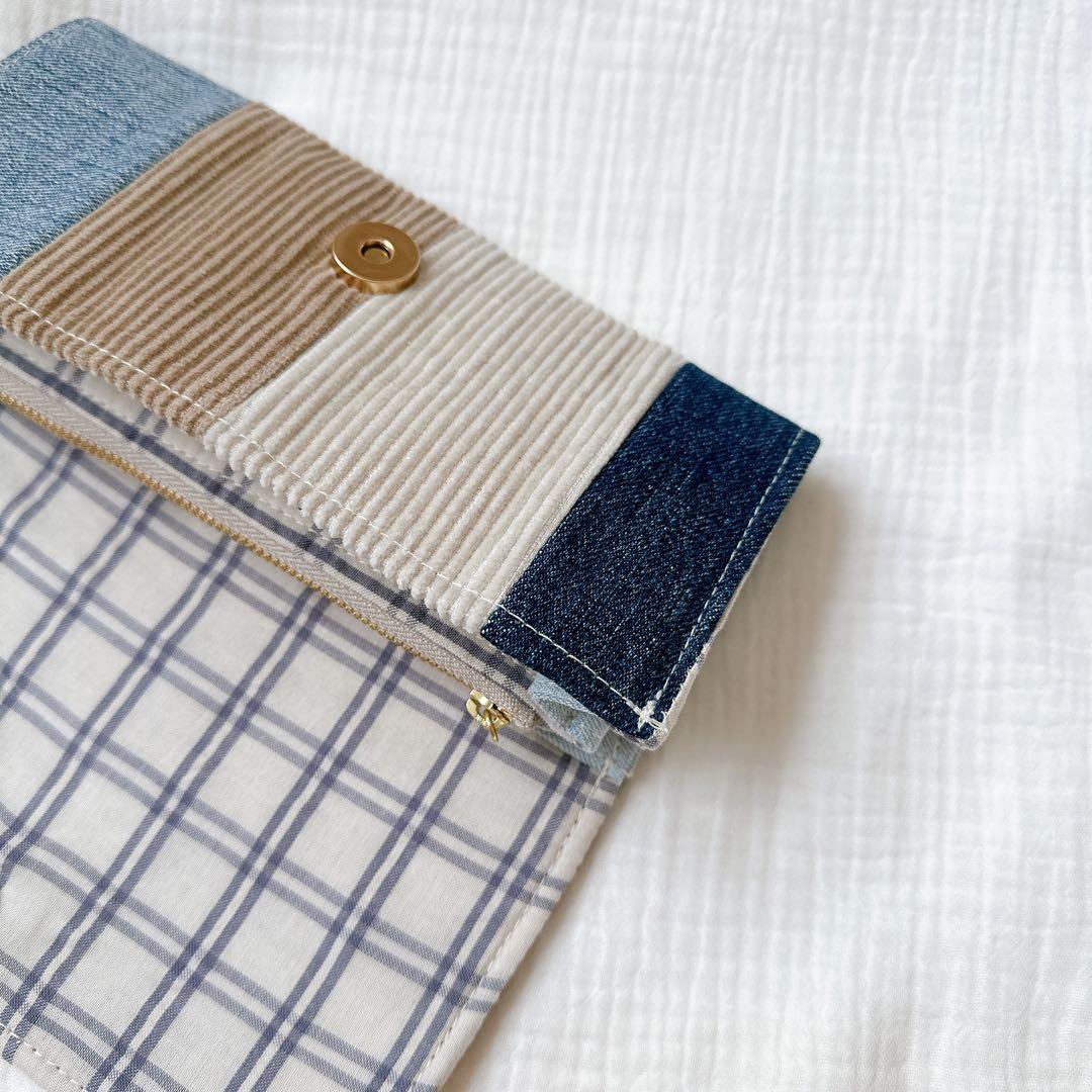 K*だ様 ハンドメイド　デニムリメイク長財布