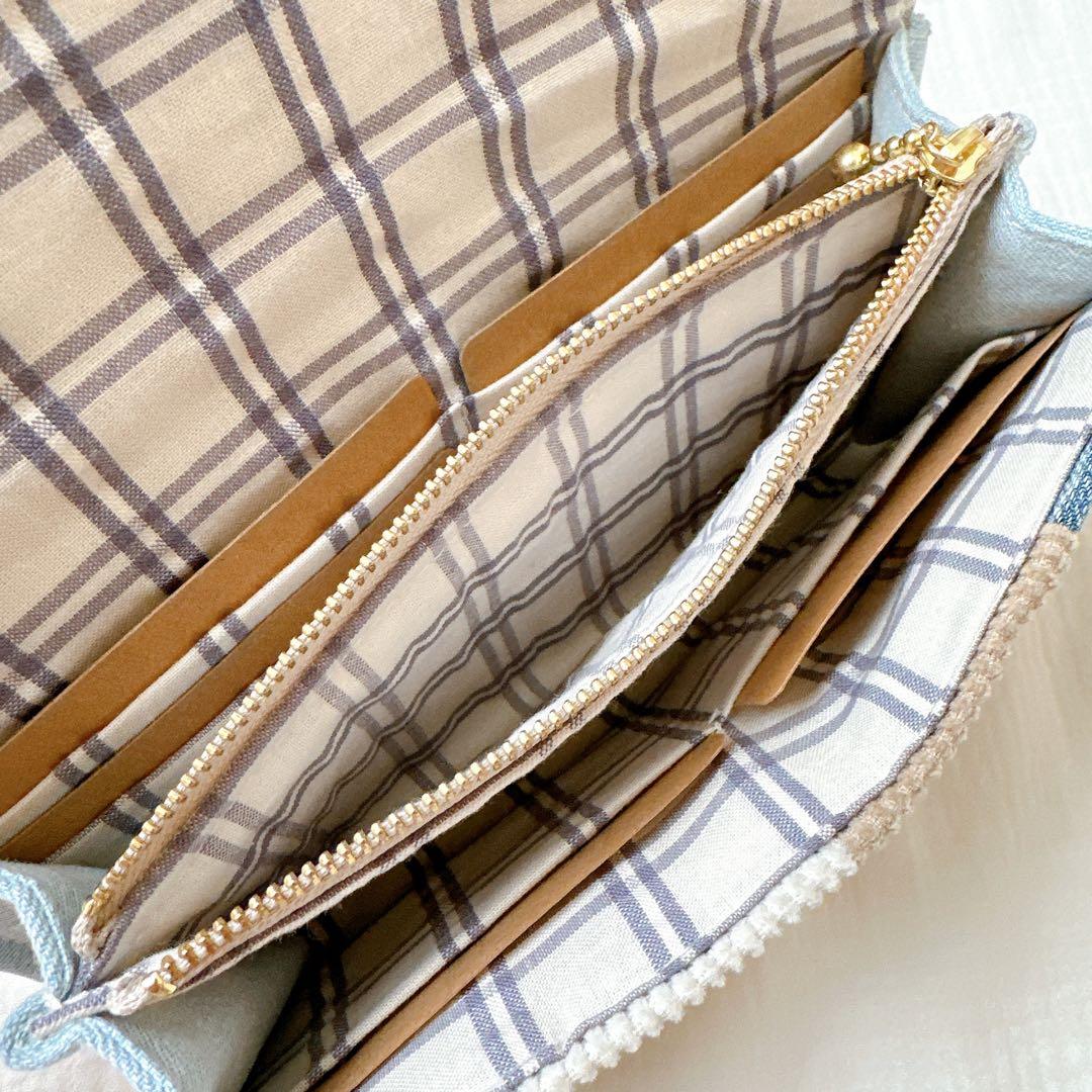 K*だ様 ハンドメイド　デニムリメイク長財布
