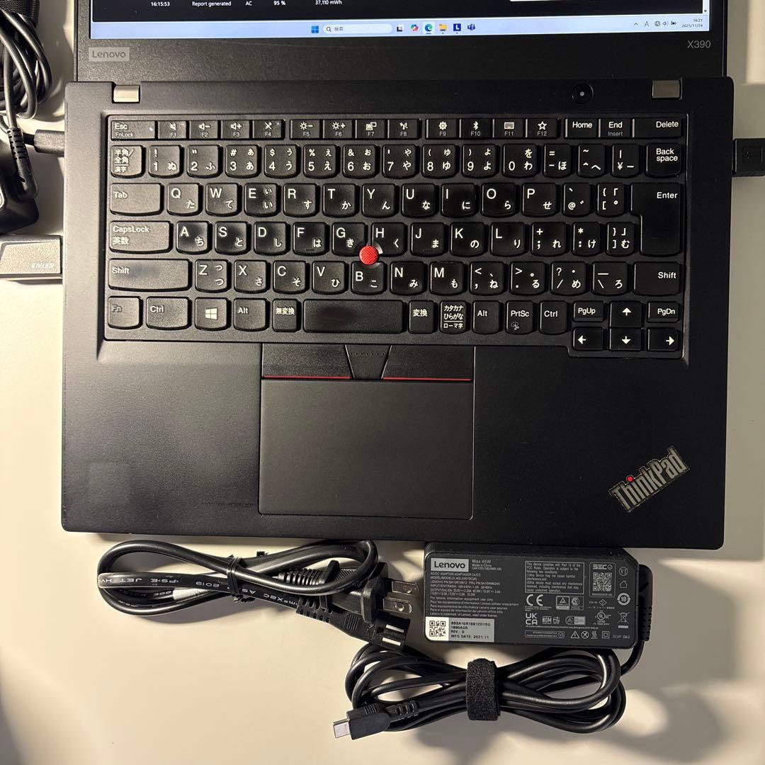 【即使用可】ThinkPadX390/8GB/SSD256GB/Win11/美品
