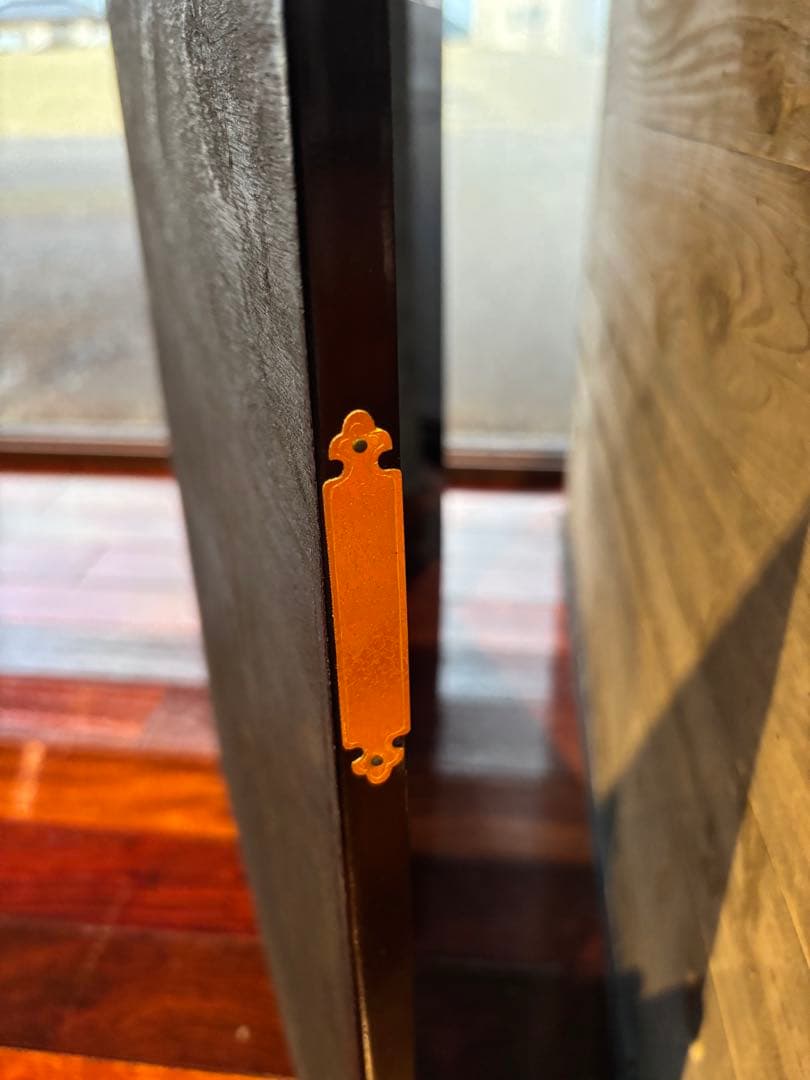 70cm 中国美術　木製　漆器　漢詩　屏風　衝立　朱熹　偶成　夢想国師　修学