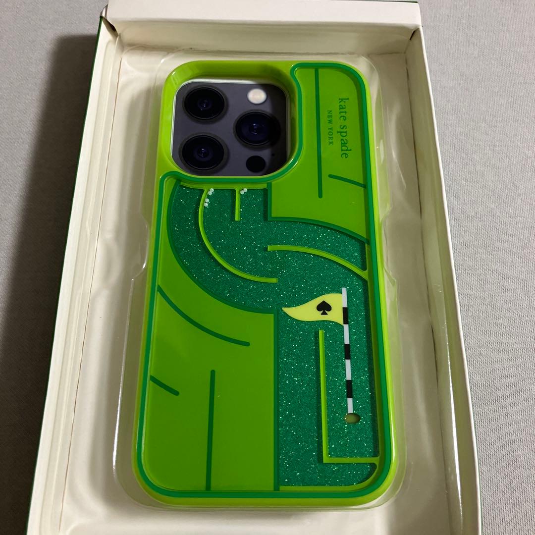 新品　未使用　ケイトスペード　iPhone15pro ゴルフ