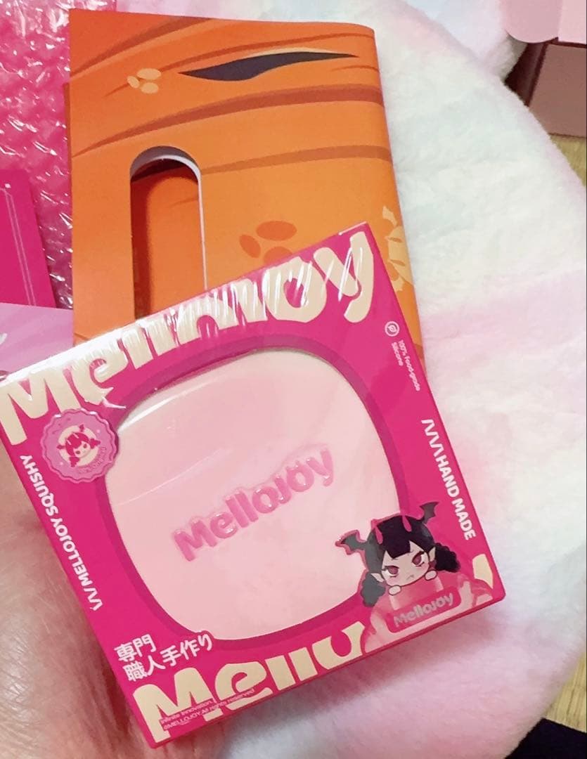 (未開封シュリンク付き)MELLOJOY スフレ ストロベリーピンク スクイーズ