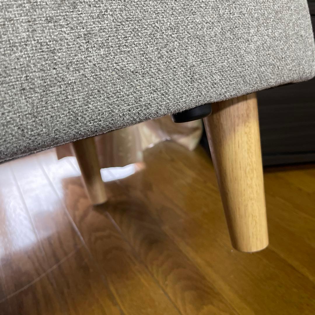 ソファー　ソファベッド リクライニング 2人掛け グレー