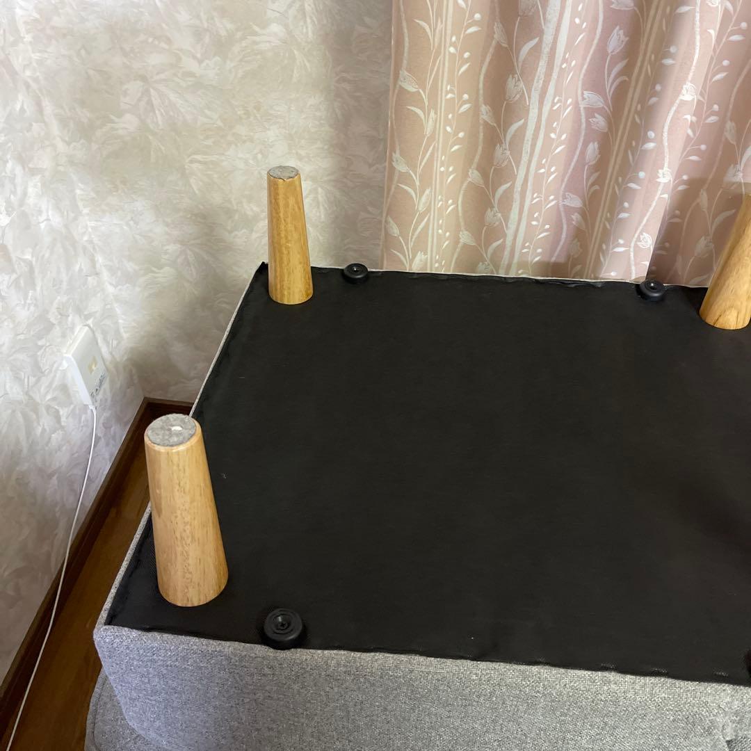 ソファー　ソファベッド リクライニング 2人掛け グレー