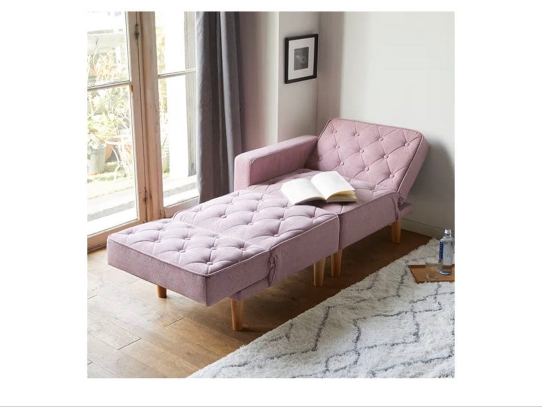 ソファー　ソファベッド リクライニング 2人掛け グレー