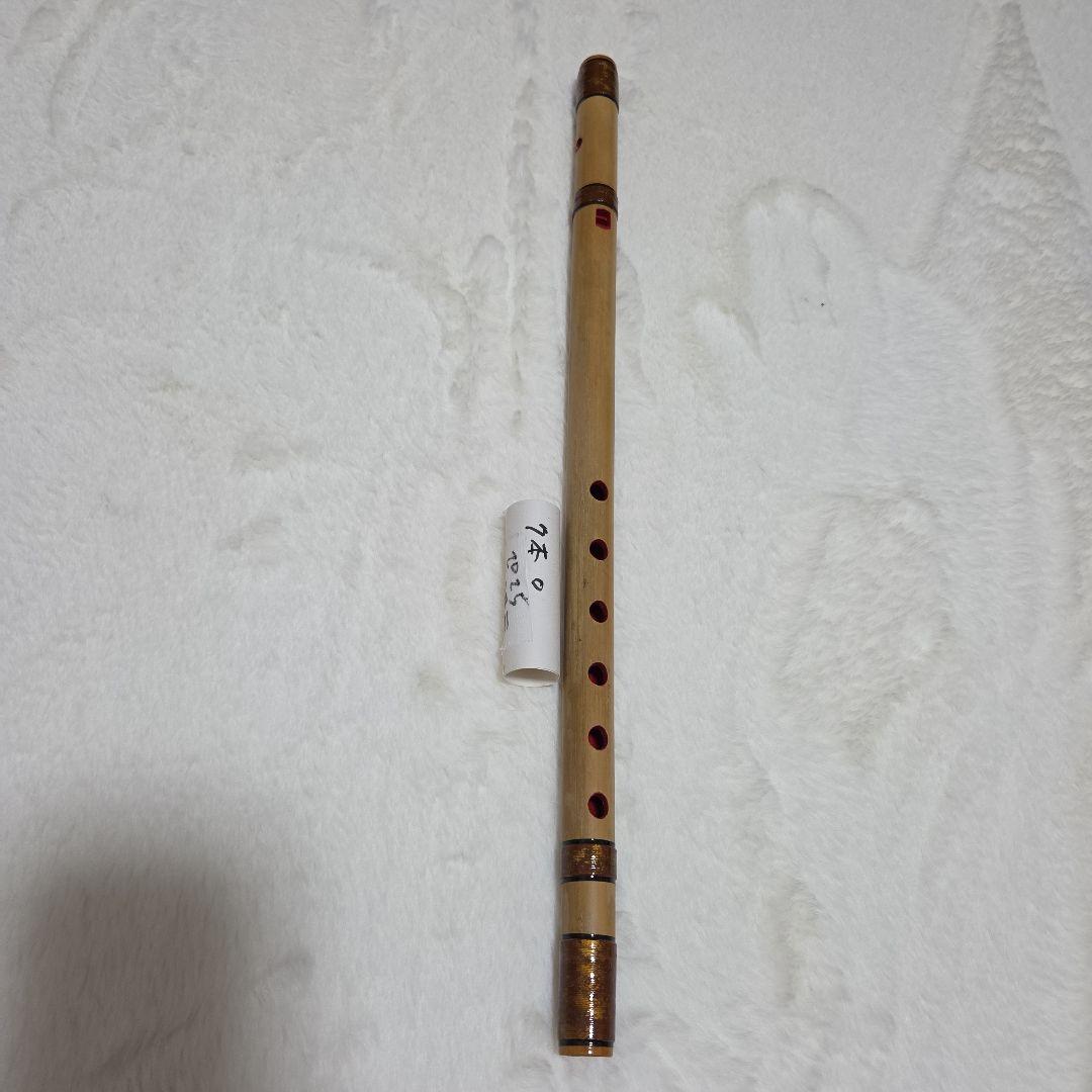 石見神楽を奏でる篠笛　父の手作り　石見地方伝統芸　 7穴 竹製 約102.5cm