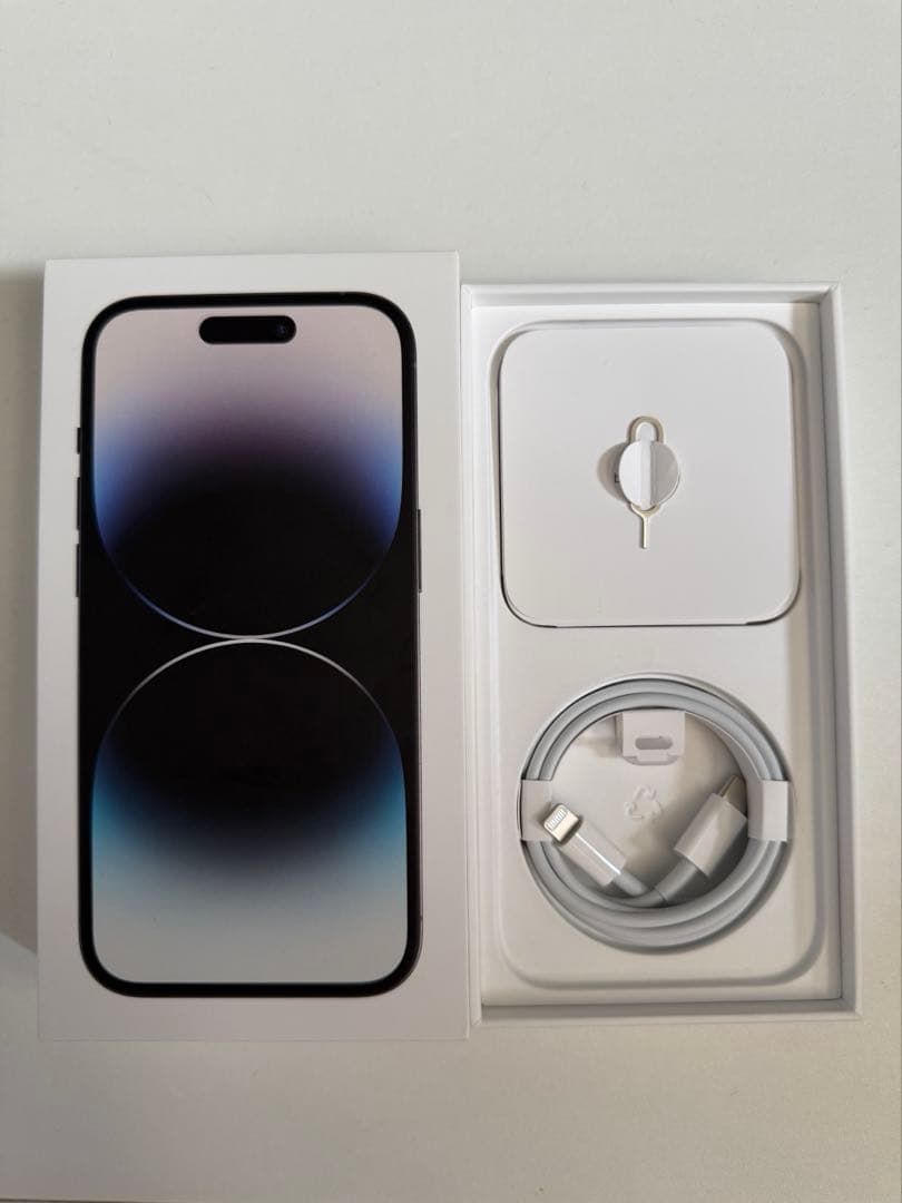 iPhone 14pro 256gb 容量100%スペース ブラック