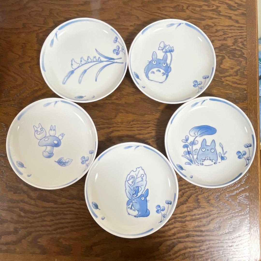 スタジオジブリ　銘々皿　5枚　トトロ　ノリタケ　二馬力　取皿