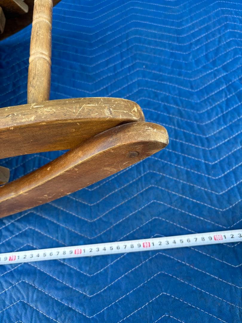 アンティーク　折りたたみ　ロッキングチェア　ロココ調