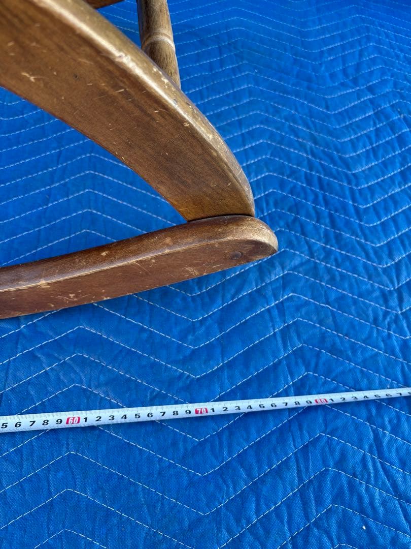 アンティーク　折りたたみ　ロッキングチェア　ロココ調