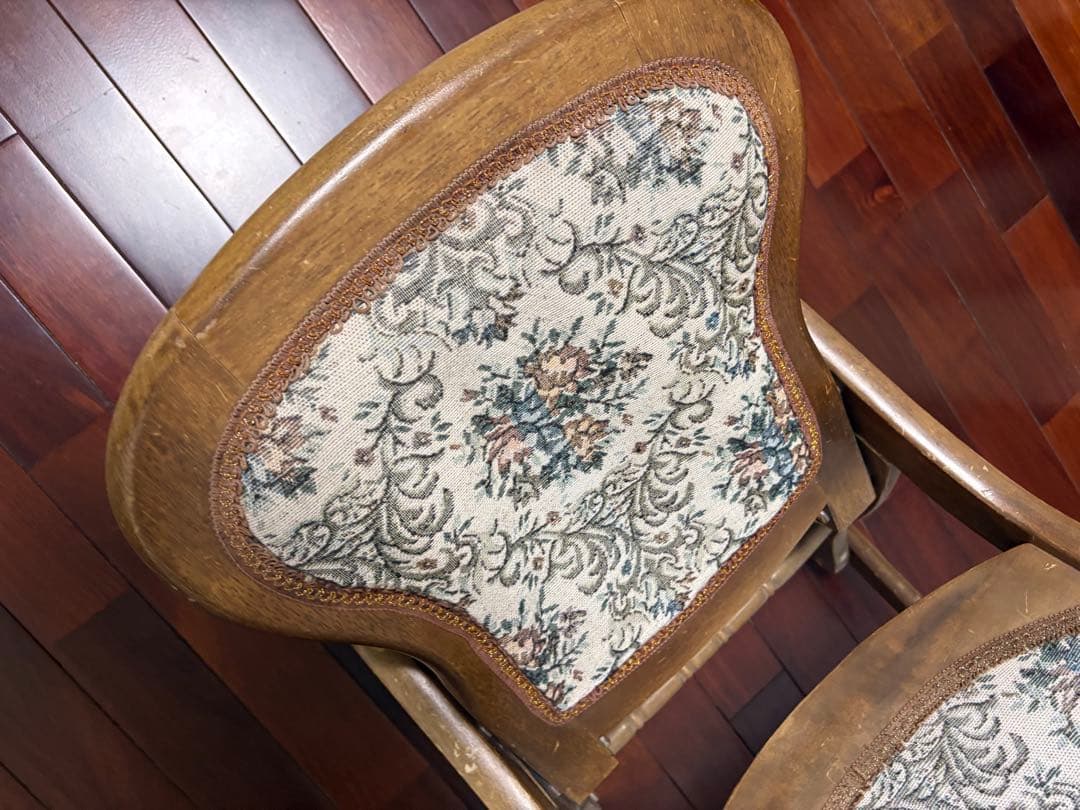 アンティーク　折りたたみ　ロッキングチェア　ロココ調