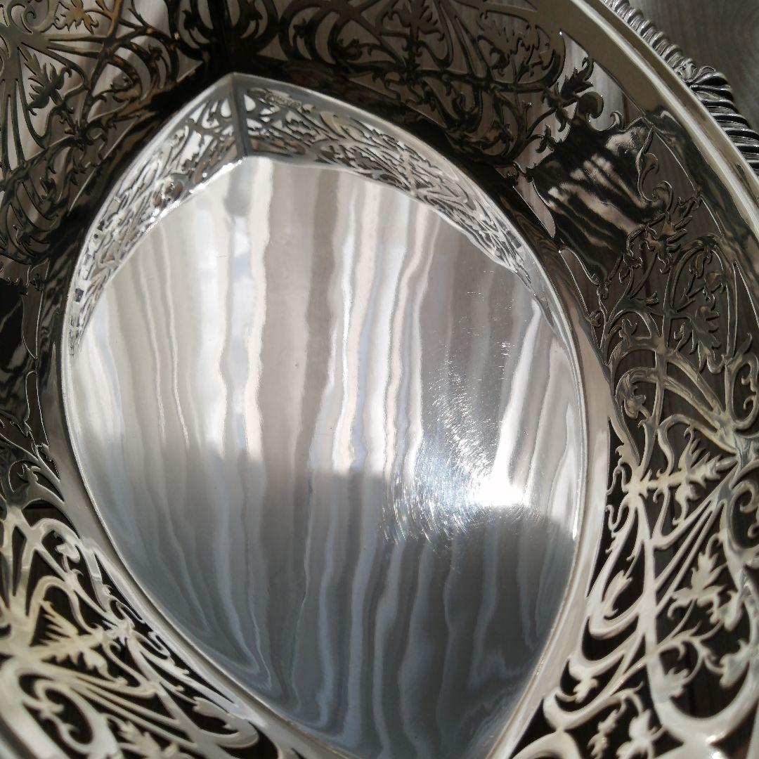 純銀925　英国製　バスケット