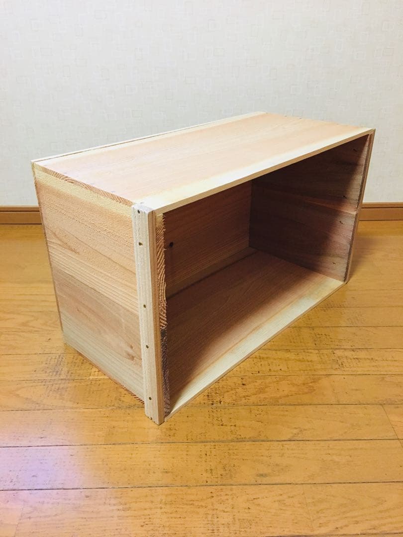 【新品】 青森 りんご箱 木箱 木製 杉 2箱セット LLサイズ