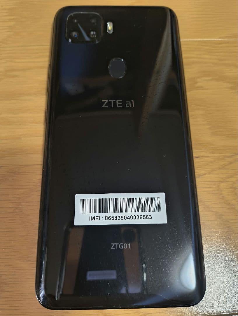 ZTG01 ZTE a1 ブラック 128GB