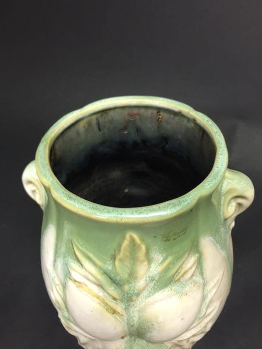 中国清时代 石湾窑 双耳瓶花瓶