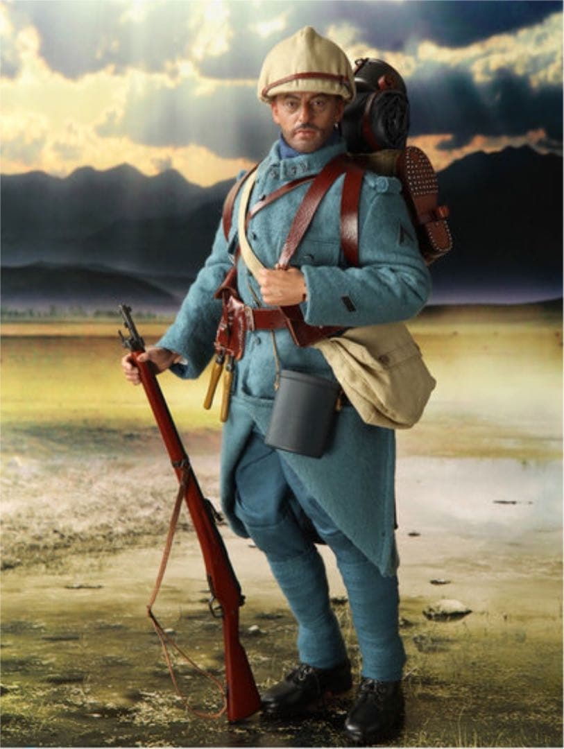1/6 サイズ ミリタリー フィギュア 銃 兵士 第一次世界大戦 歴史 did