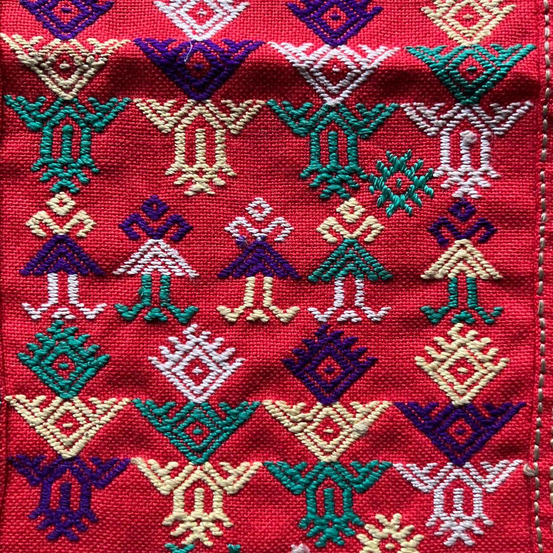 アンティーク　トルコ少数民族ヨルク族の刺繍サッシュ