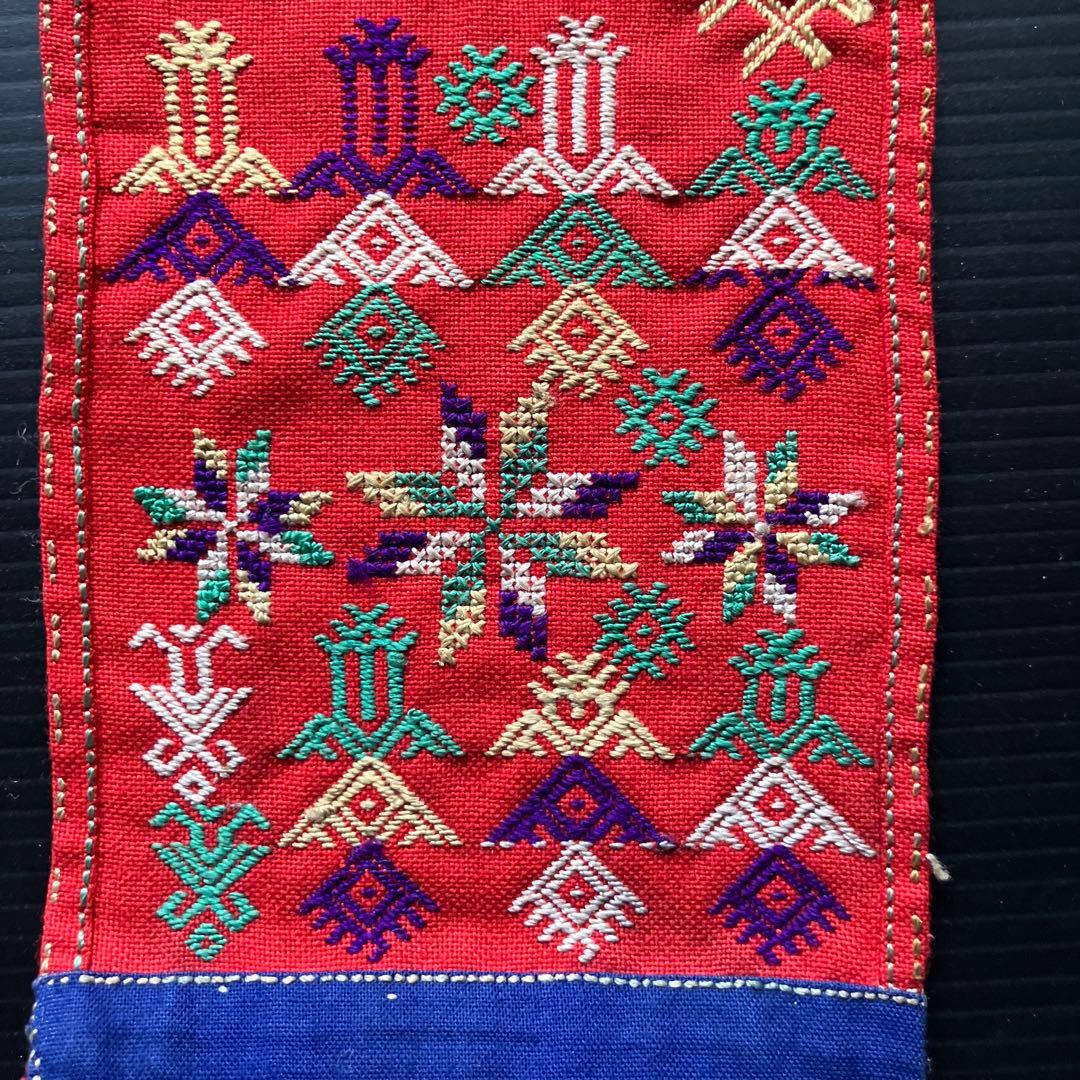 アンティーク　トルコ少数民族ヨルク族の刺繍サッシュ