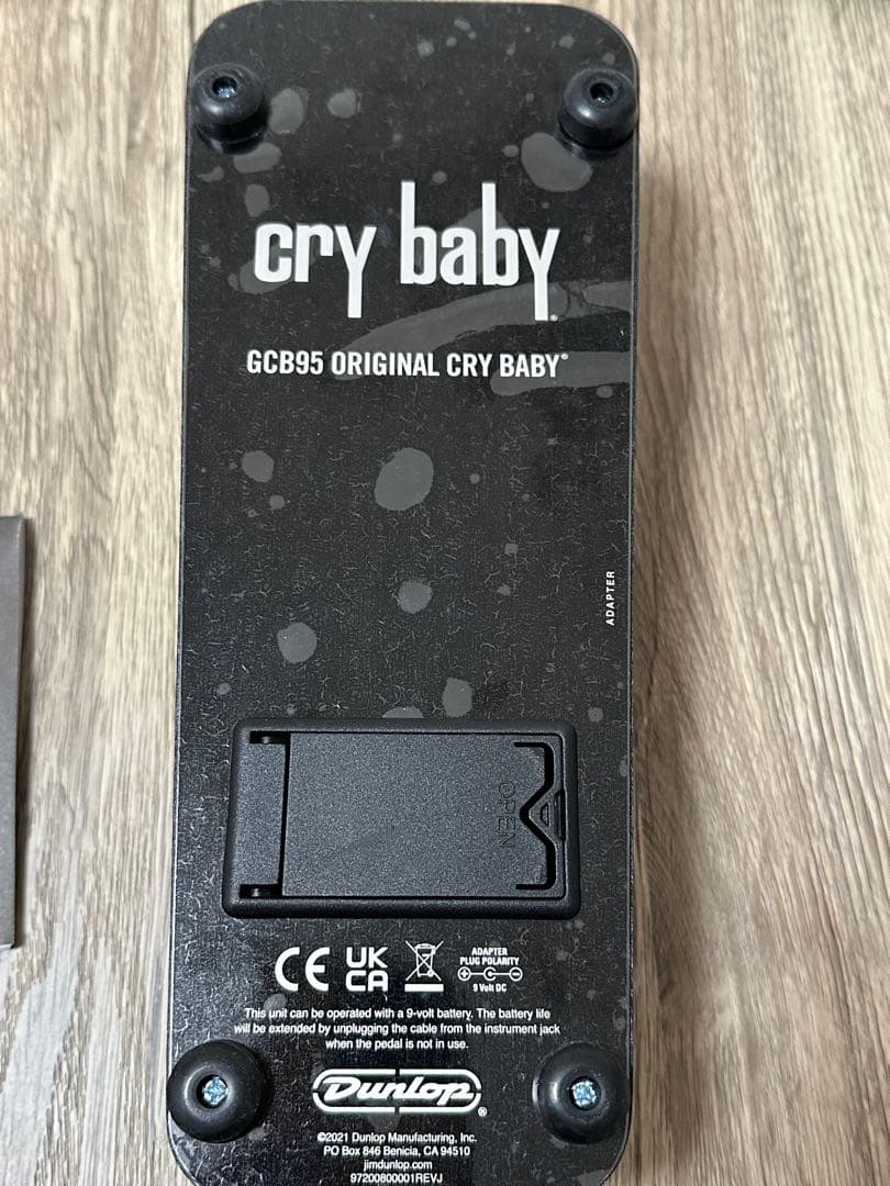 cry baby GCB95M 9V電源アダプター付き　ワウペダル