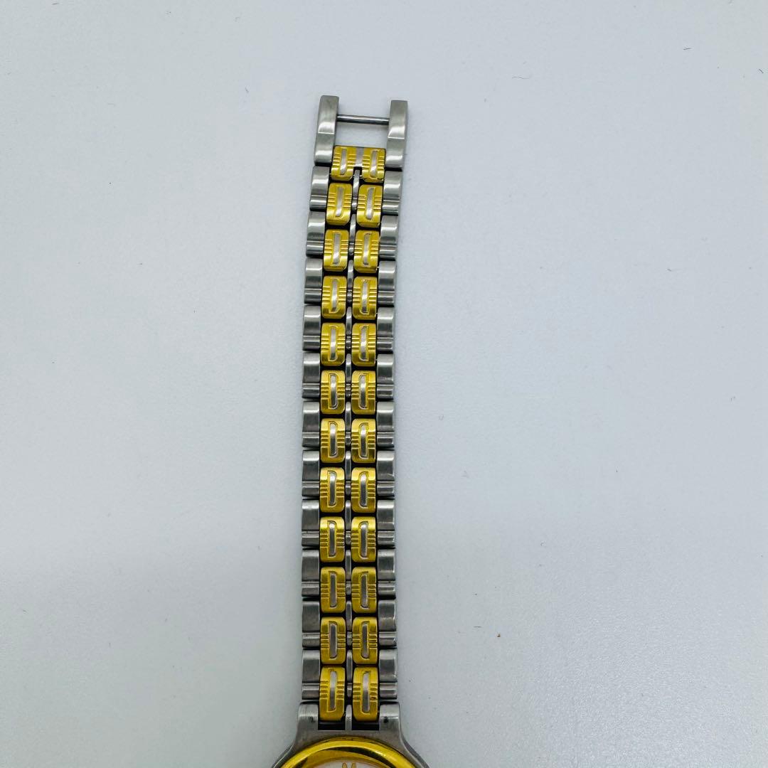 ✨DAKS✨ダックス✨ホワイト文字盤✨クォーツ✨コンビ✨腕時計✨