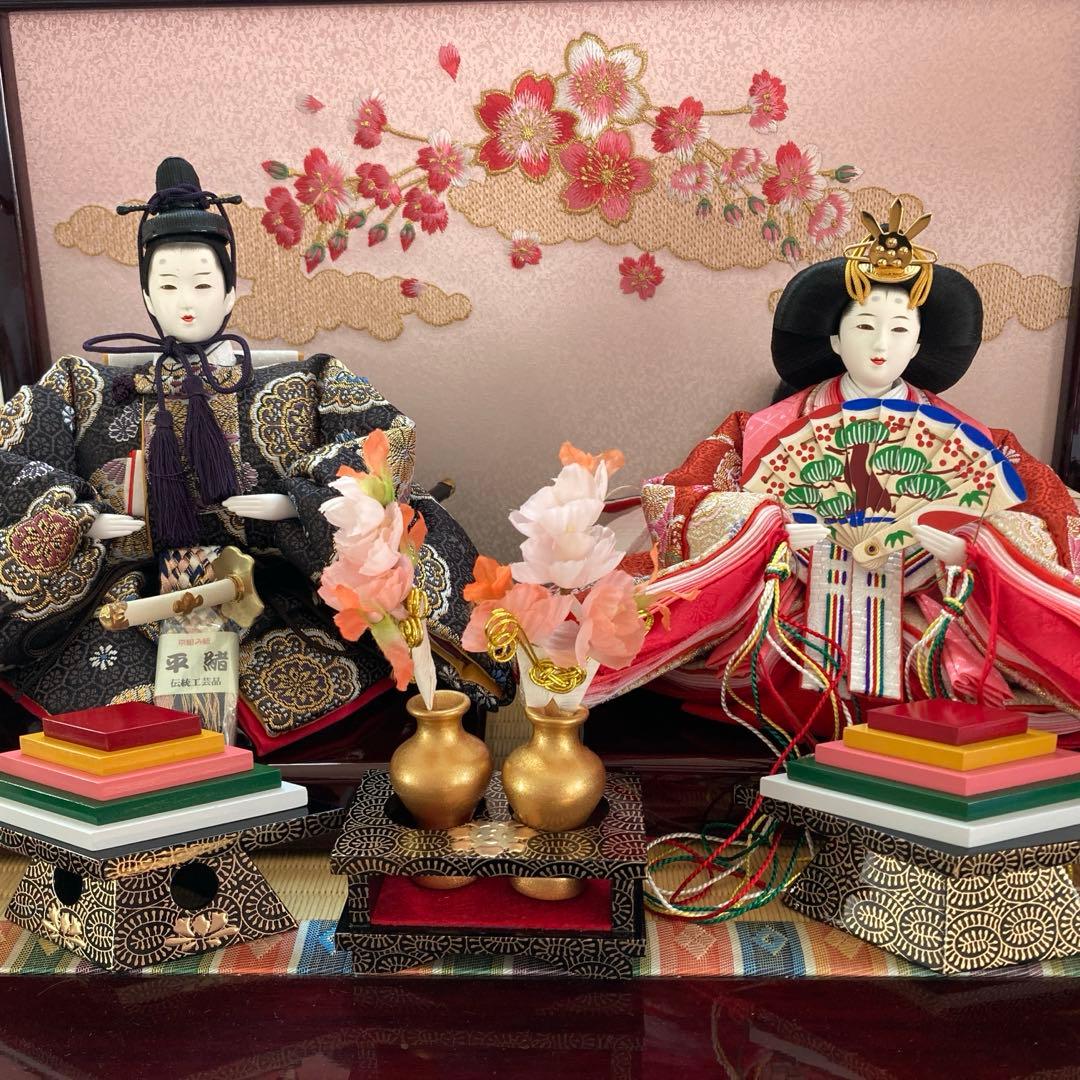 雛人形セット 親王飾り 収納飾り 鈴為 久月