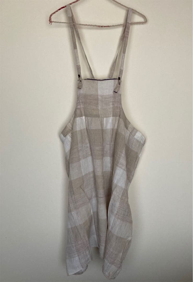 AN Linenさん チェック柄エプロン