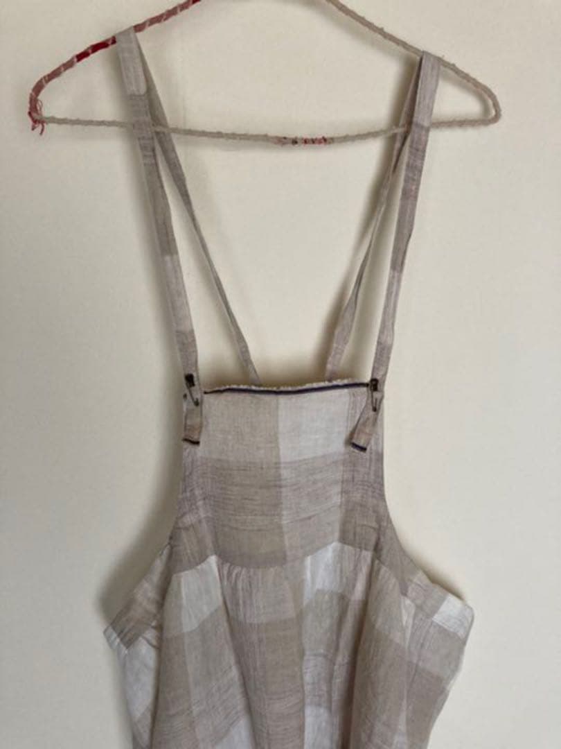 AN Linenさん チェック柄エプロン