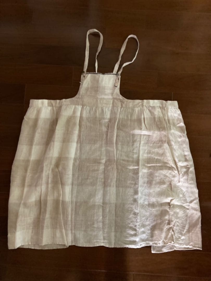 AN Linenさん チェック柄エプロン