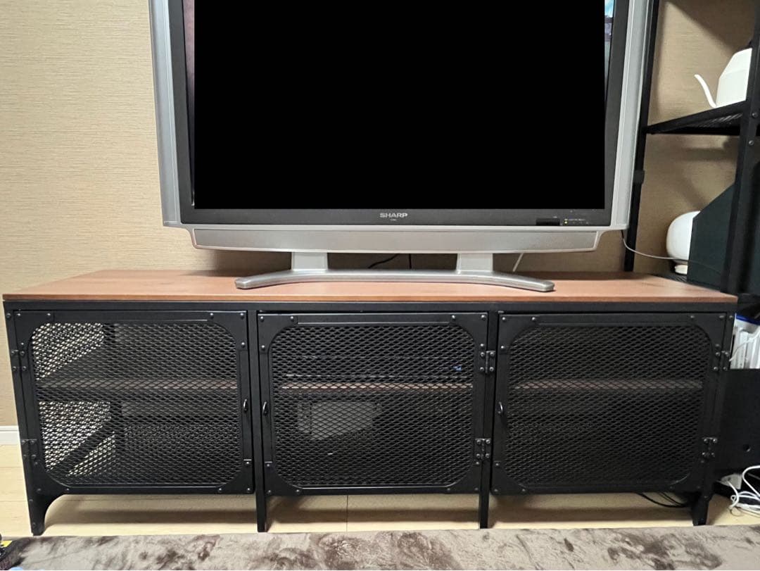 IKEA テレビ台 テレビボード フィエルボ FJÄLLBO 組立済 アイアン