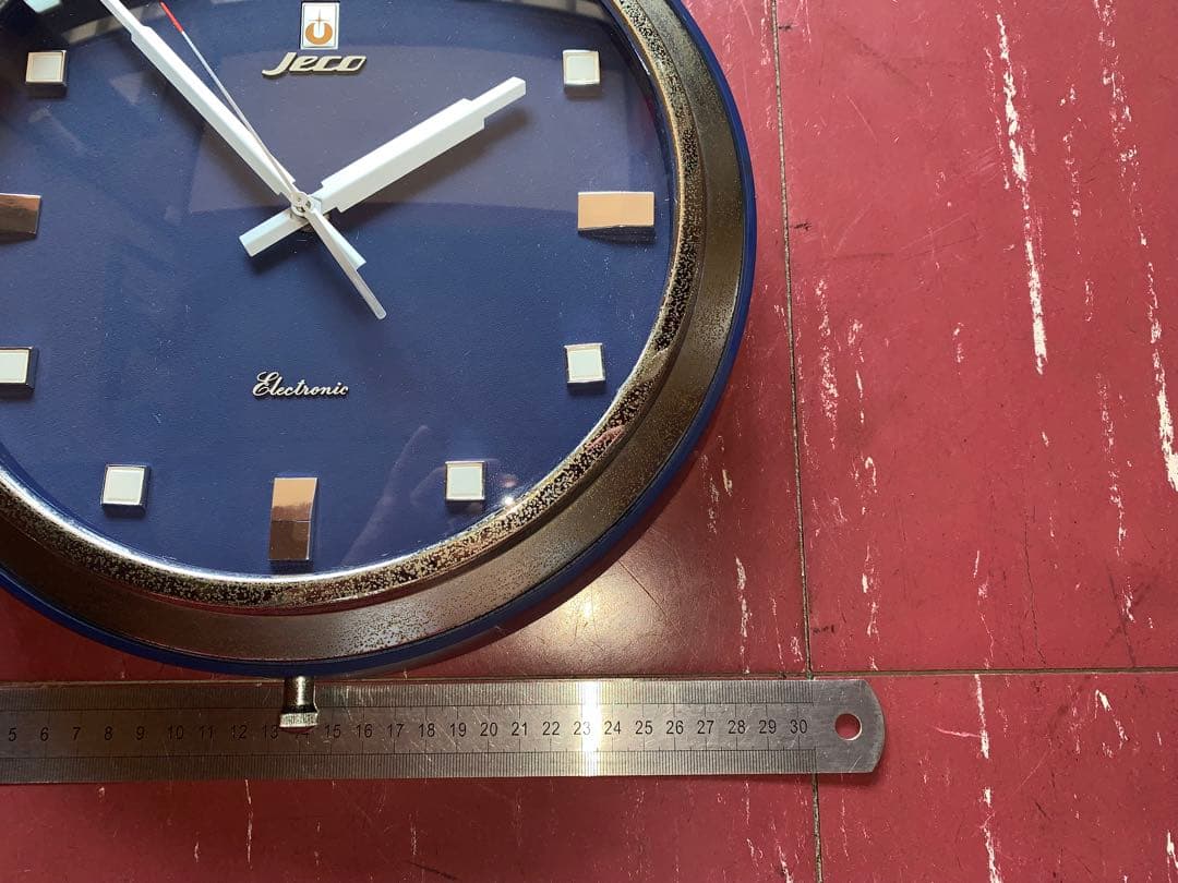昭和レトロ　動作品　jeco 音さ時計　スペースエイジ　ミッドセンチュリー
