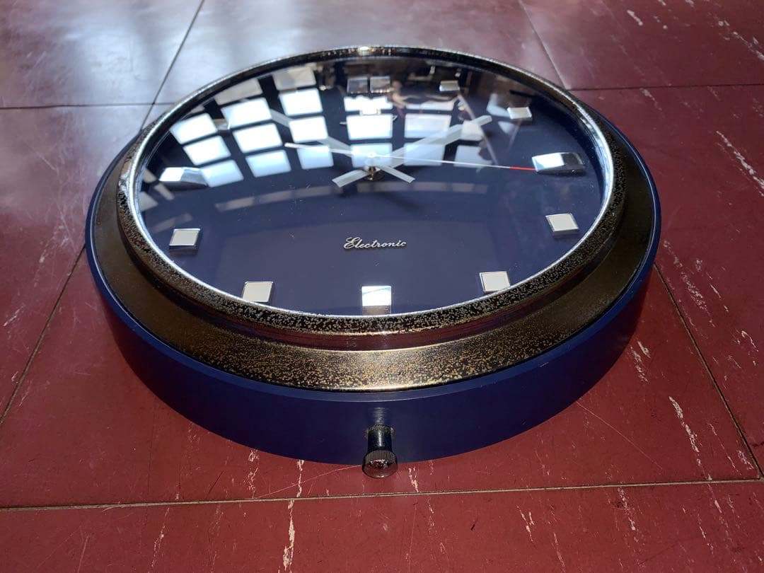 昭和レトロ　動作品　jeco 音さ時計　スペースエイジ　ミッドセンチュリー