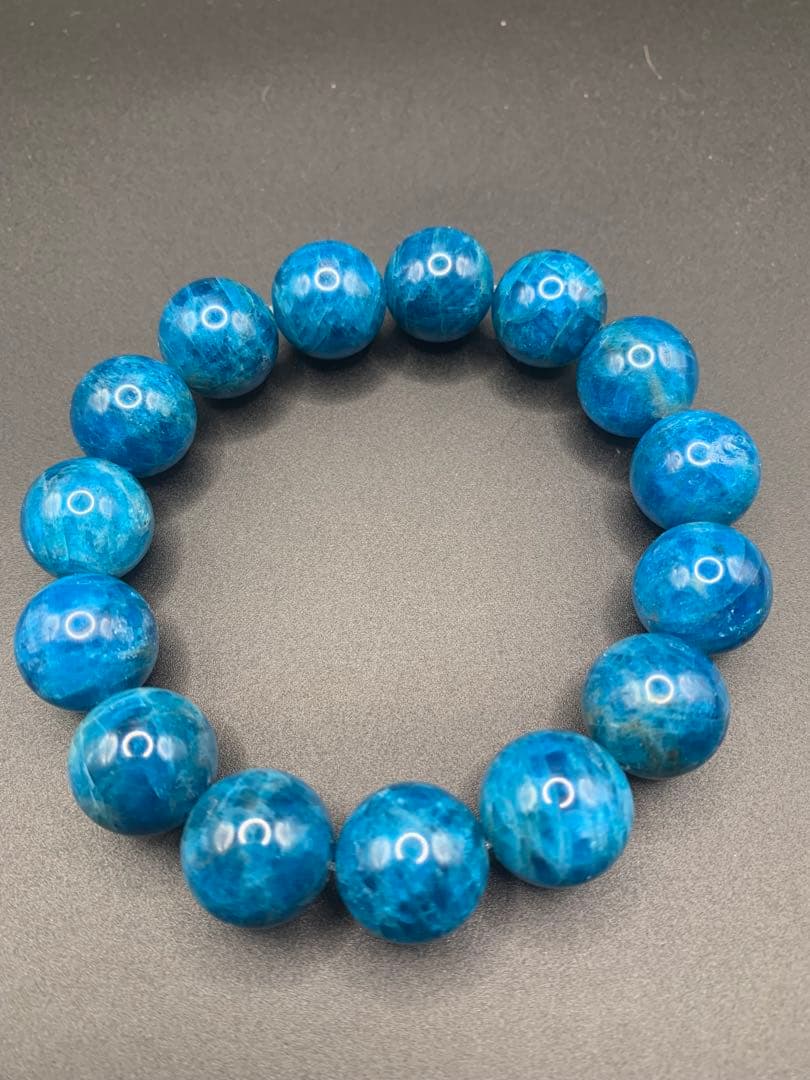 アパタイトブレスレット　15ミリ　内径18