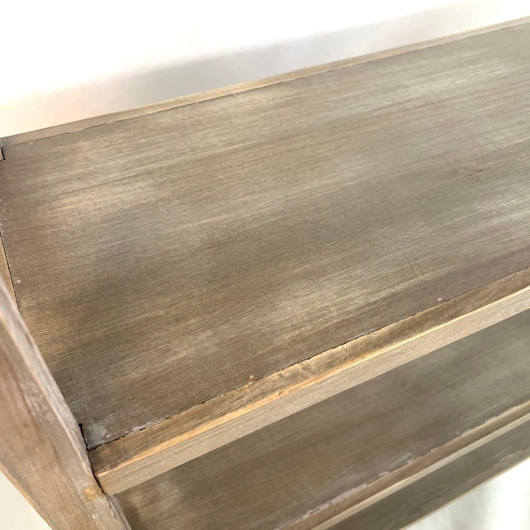 木の棚・ラック・グレーベージュ・ オープンラック・幅90cm 高さ122.5cm