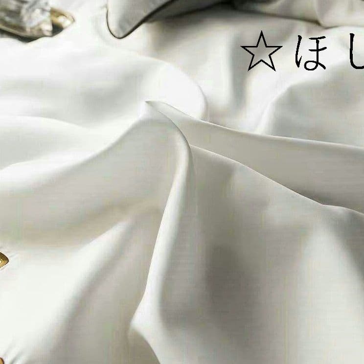 最高肌触り?光沢シングル布団カバー点 寝具セットシーツ枕カバー付 ツルツルd