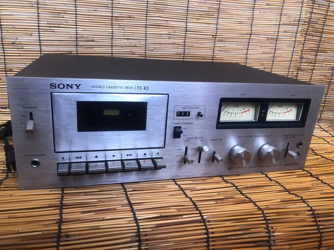 SONY TC-K3 カセットデッキ　修理済 完動品