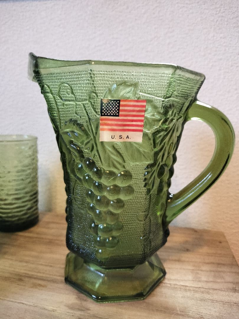 希少★Anchor Hockingアンカーホッキング★ビンテージピッチャーセット