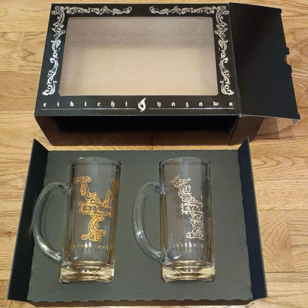 矢沢永吉★ビアジョッキ★ゴールド&シルバー★2個セット★新品未開封品