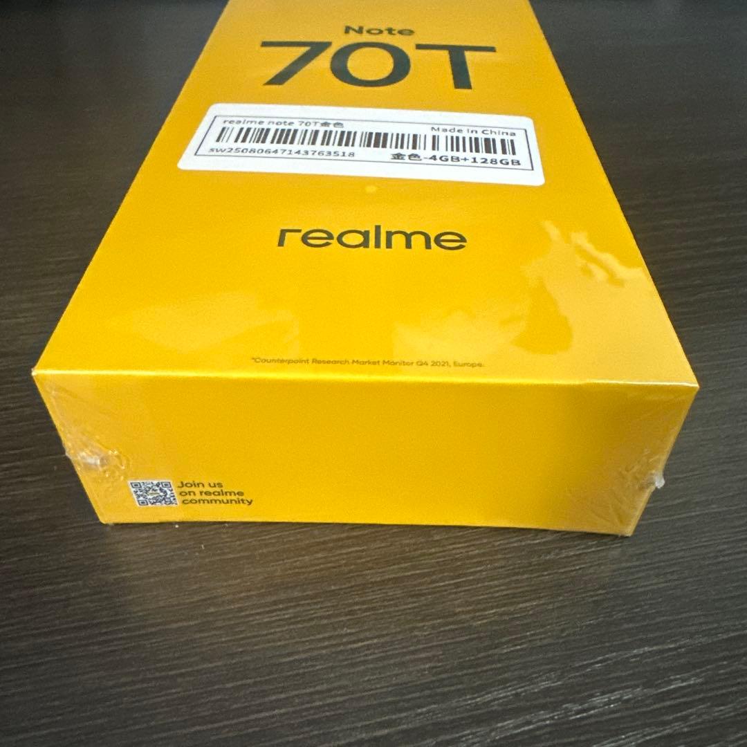 realme Note 70T 4Gスマートフォン 4+128GB