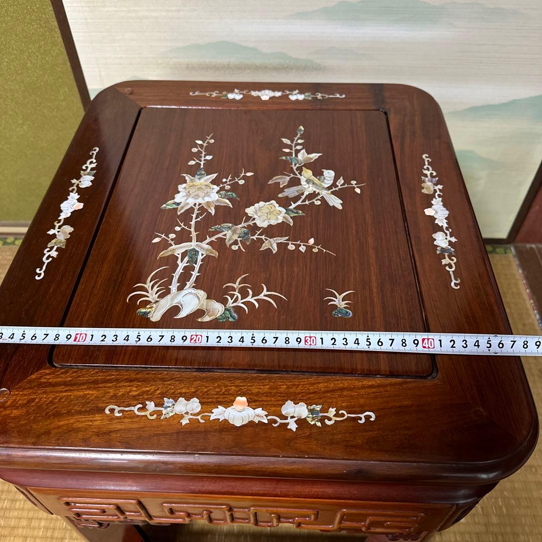 ⭕️最終価格　即日発送可　骨董品　螺鈿家具　ラデンテーブル