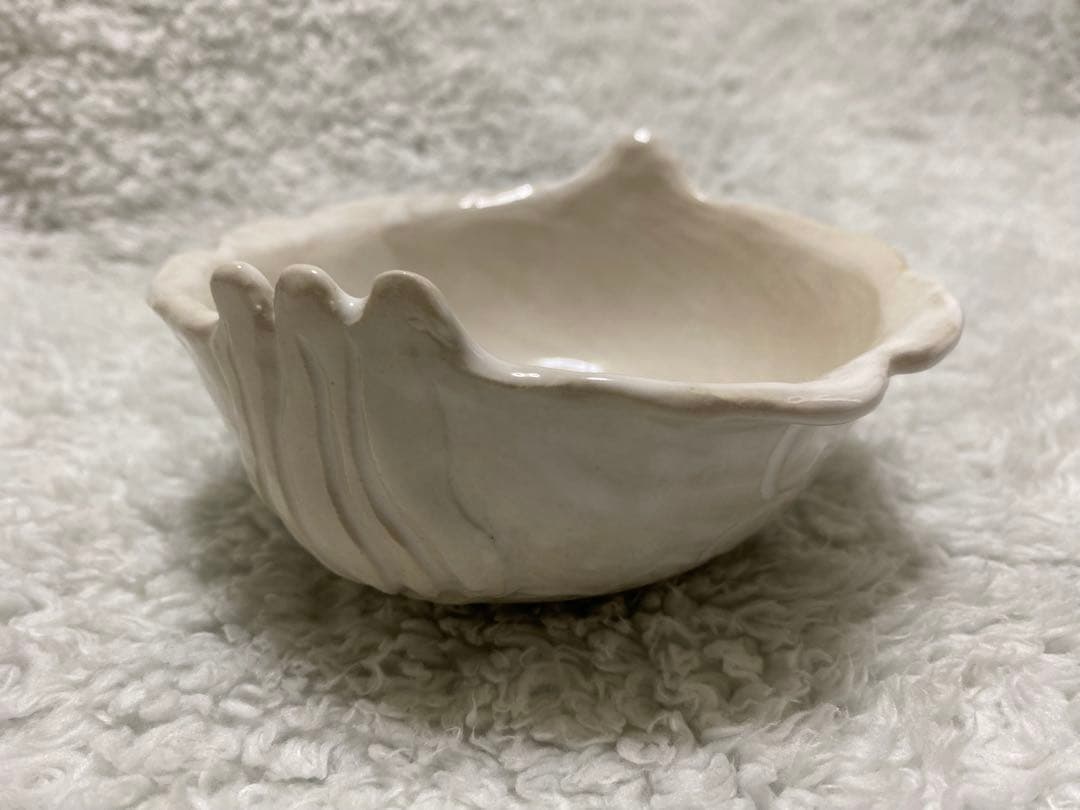 ハンドメイド陶芸作家　ボール　白鳥　スワン