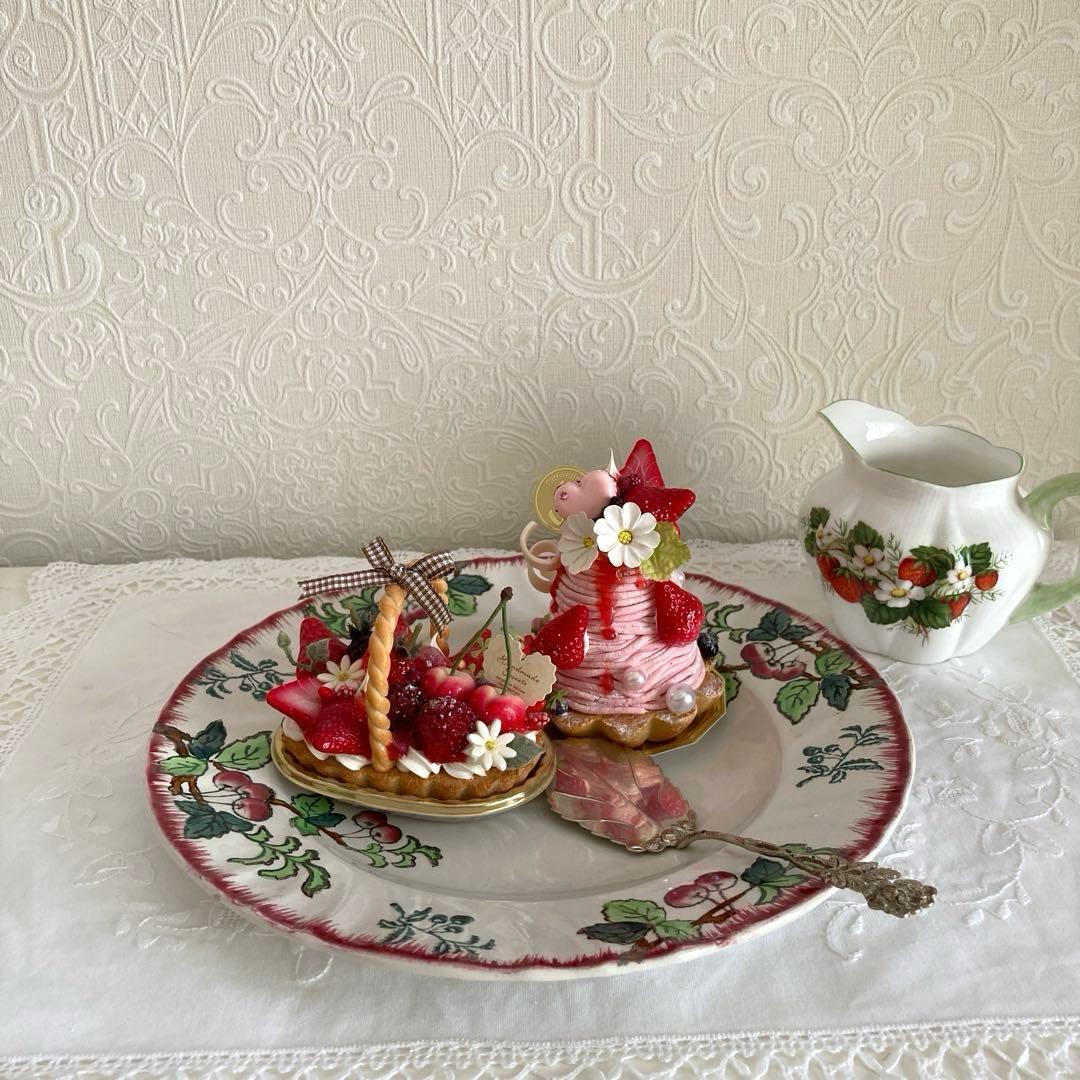 ♪フランスアンティーク ロンウィ プレート さくらんぼ モンモランシー 平皿