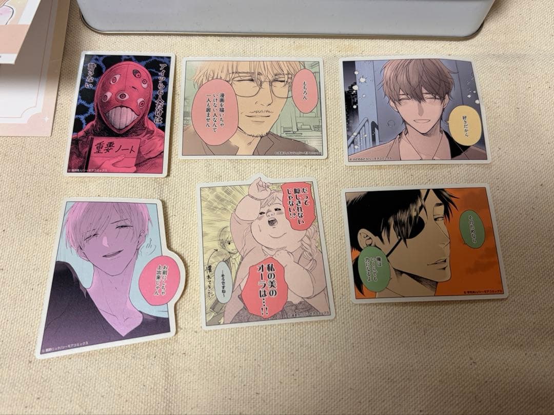 コミックシーモア　缶　ステッカー　レア