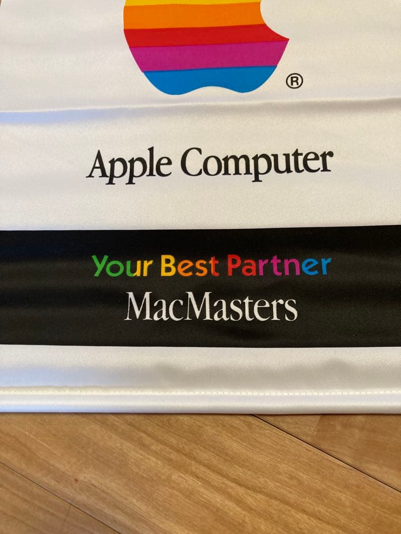 【非売品 激レア！】 Apple レインボー ロゴ タペストリー アップル