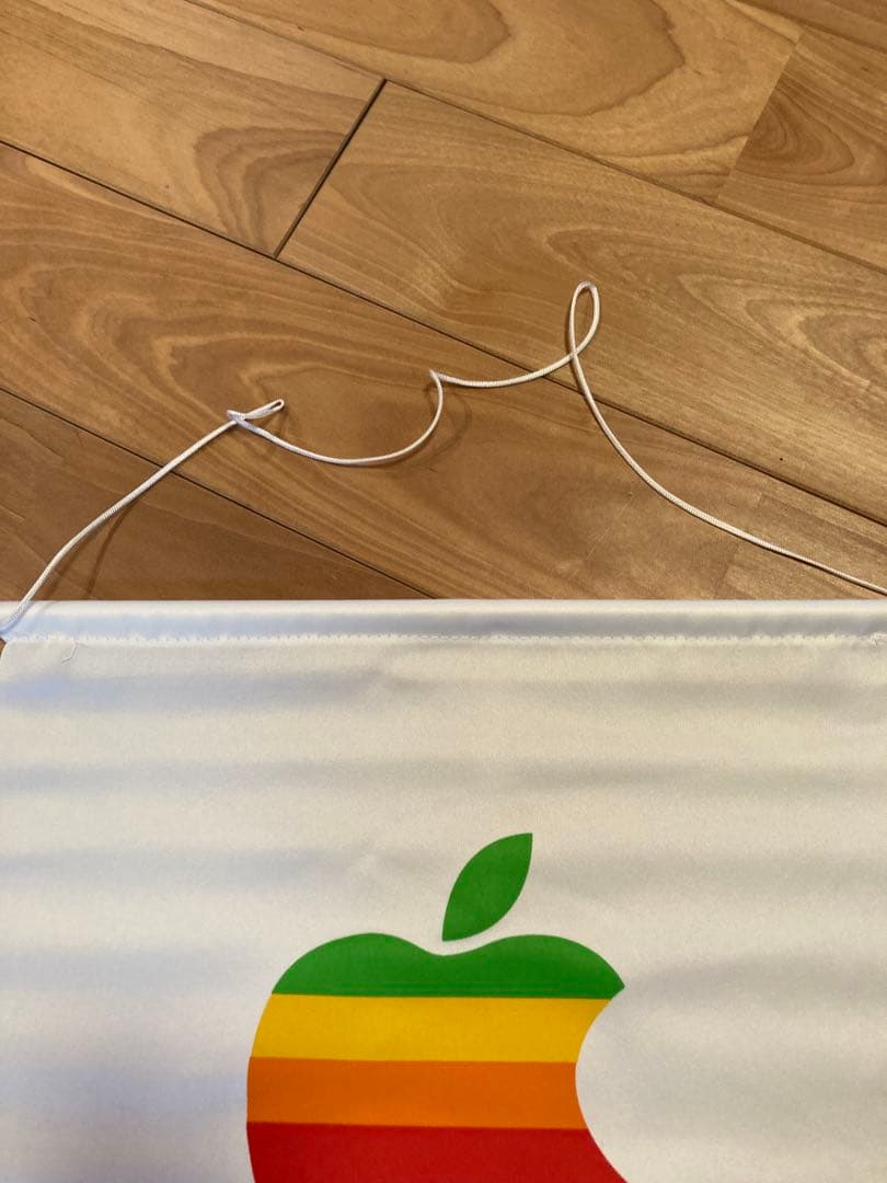 【非売品 激レア！】 Apple レインボー ロゴ タペストリー アップル