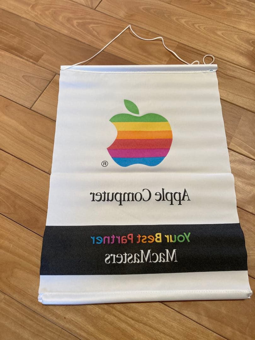 【非売品 激レア！】 Apple レインボー ロゴ タペストリー アップル