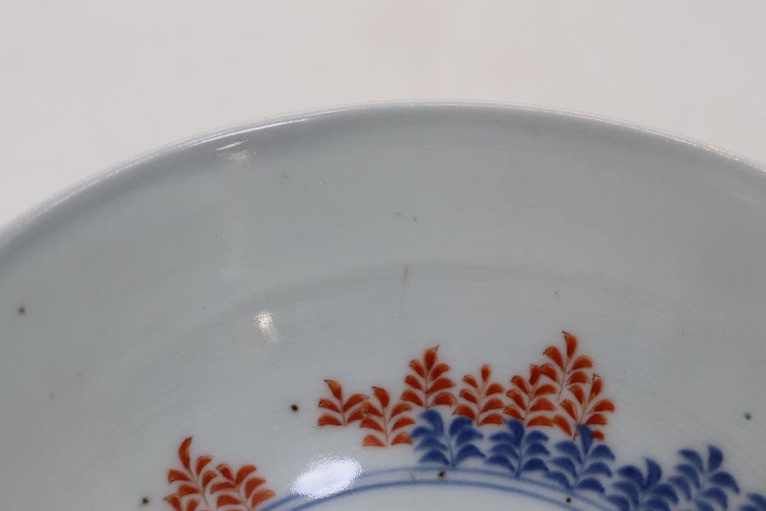 江戸　柿右衛門　三多紋鉢　木箱付　アンティーク　送料込み260305