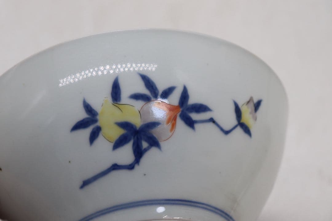 江戸　柿右衛門　三多紋鉢　木箱付　アンティーク　送料込み260305