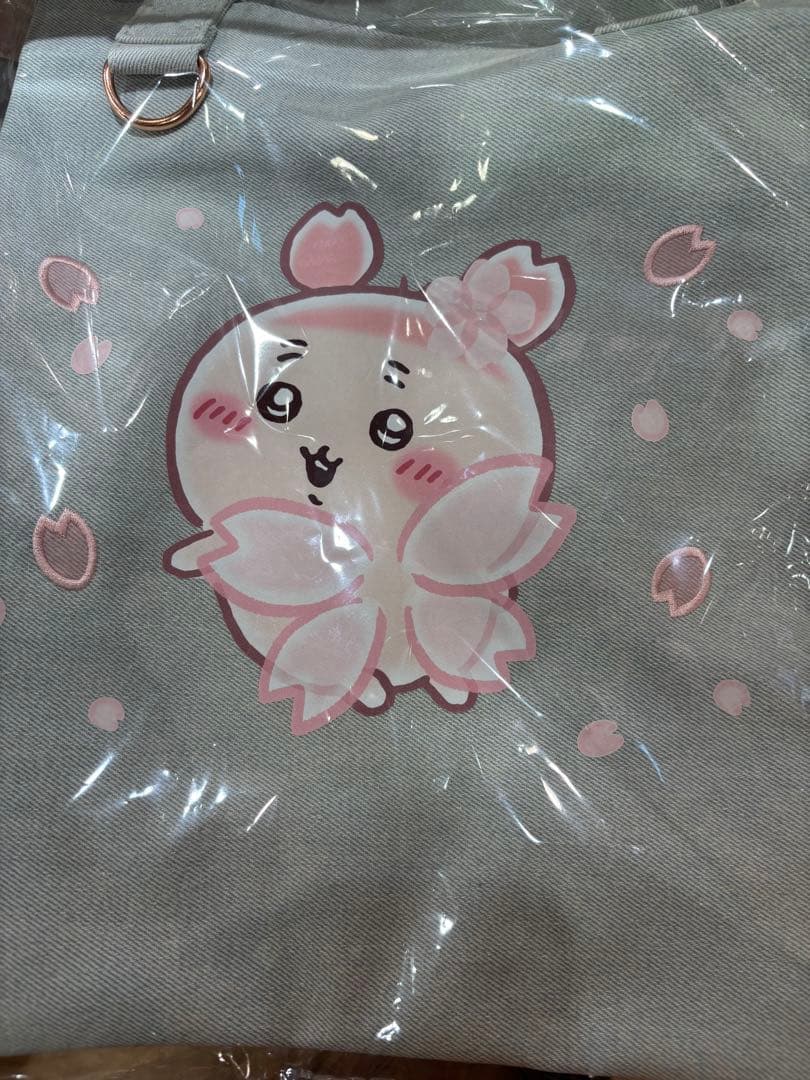 ちいかわ　古本屋　さくらのようせいのデニムトートバッグ
