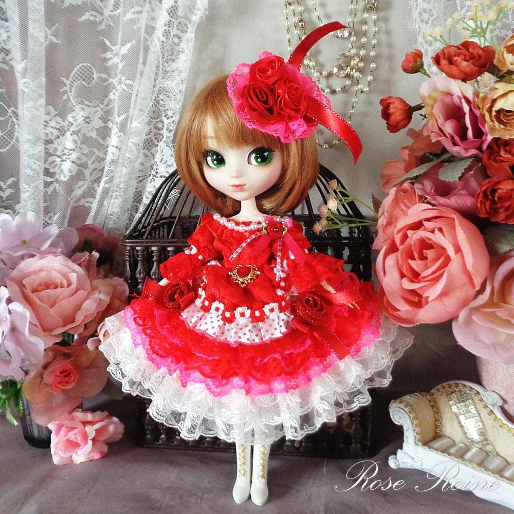 春祭セール！ロリータロマンス 苺の妖精 キュートで愛らしいフリルドールドレス